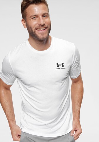 UNDER ARMOUR Funktionsshirt in Weiß: Vorderseite
