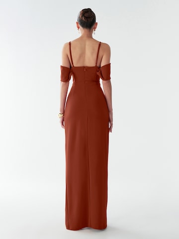 Robe de soirée 'Amaliah' BWLDR en marron : derrière