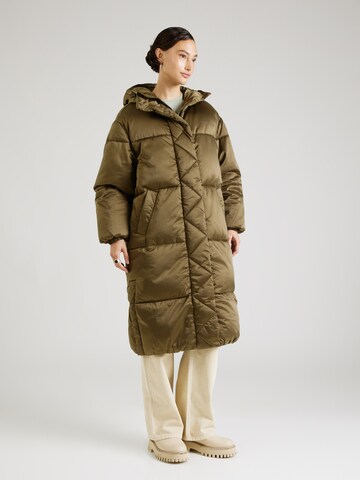 Manteau d’hiver Tommy Jeans en vert : devant