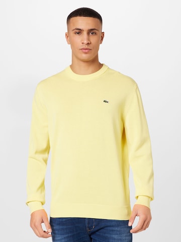 LACOSTE Regular fit Sweater in Yellow: front
