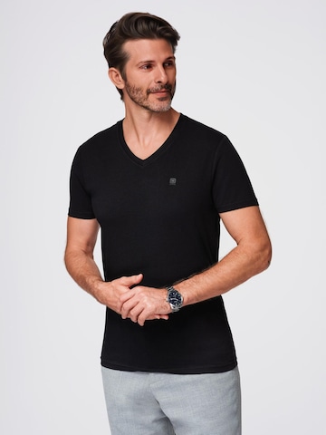 Ombre Shirt in Zwart: voorkant