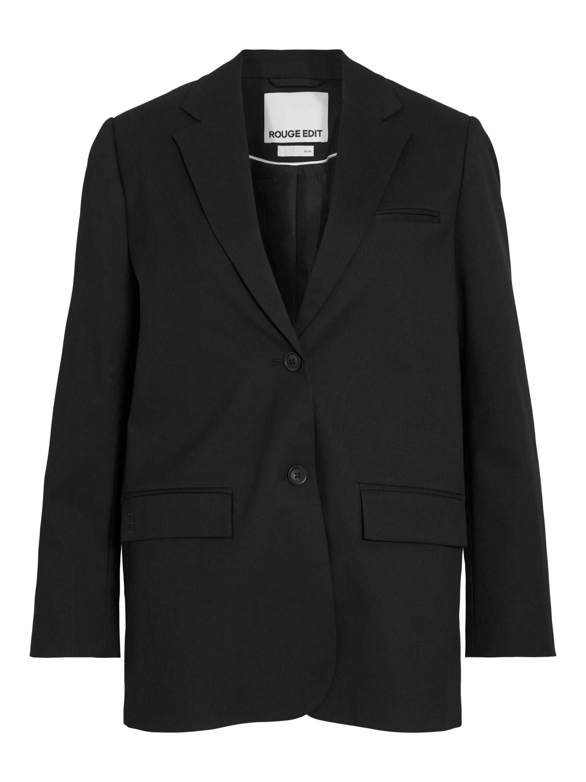 Blazer ROUGE EDIT en noir : devant