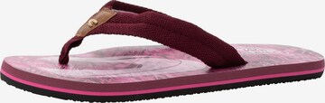 CAMEL ACTIVE T-Bar Sandals in Pink: front