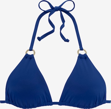 LASCANA Triangle Bikini Top 'Pride' in Blue: front