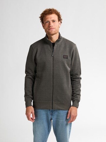 Petrol Industries Sweatjacke 'Spokane' in Grau: Vorderseite