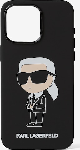 Protection pour smartphone Karl Lagerfeld en noir : devant