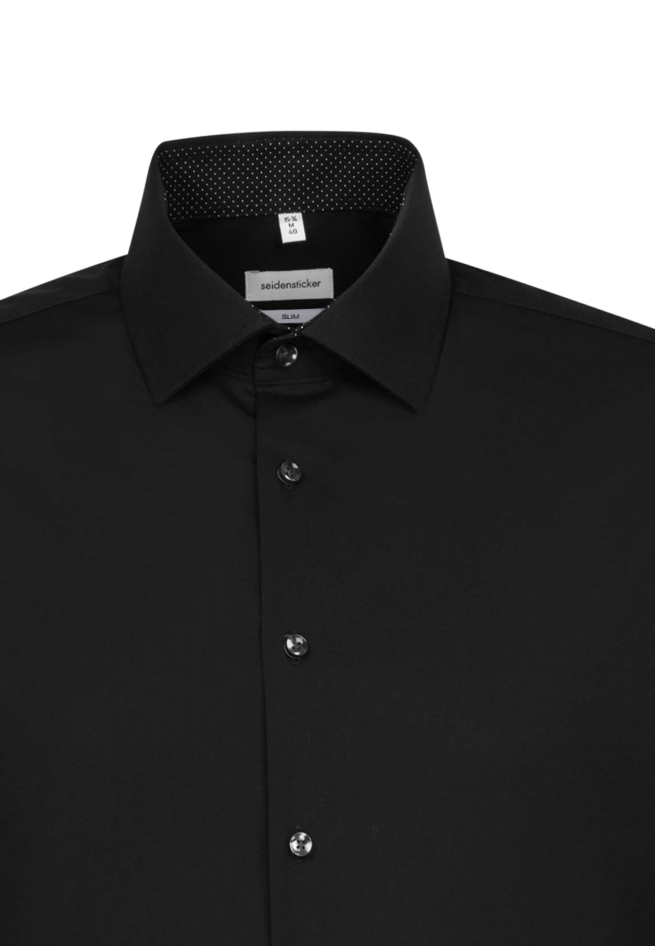 Coupe slim Chemise business ' Slim ' SEIDENSTICKER en noir