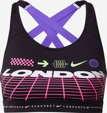 NIKE Štandardný strih Športová podprsenka 'Impact London' - Čierna: predná strana