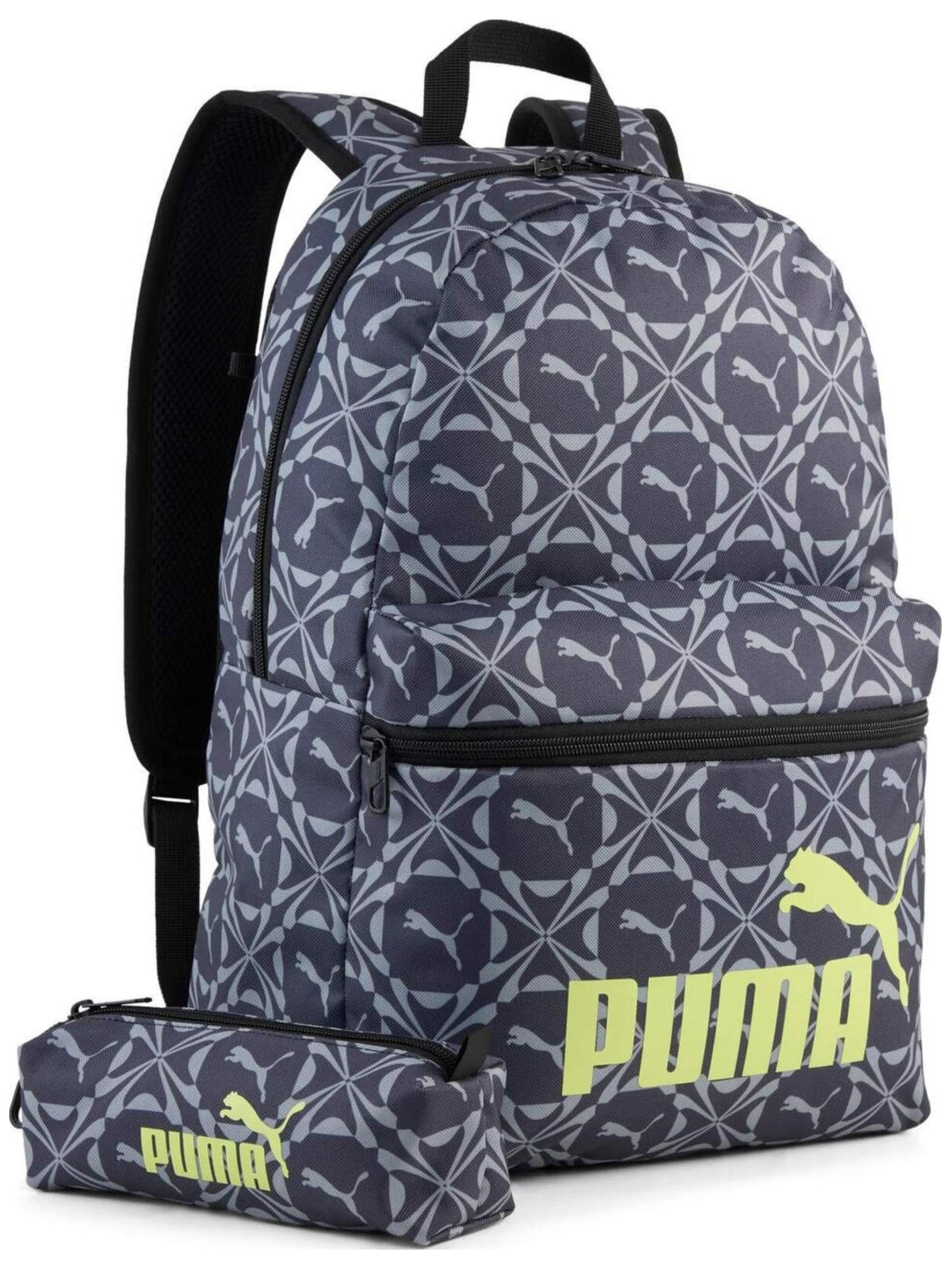 Zaino 'Puma Phase Aop Backpack Set Moody -s 20L' di PUMA in grigio