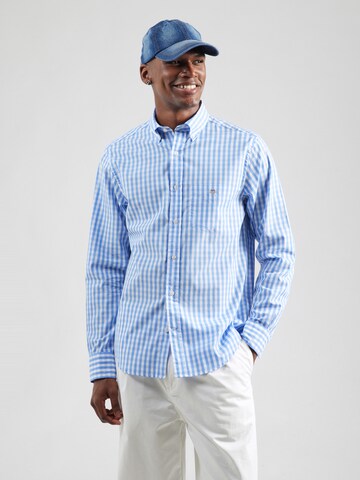 GANT - Ajuste regular Camisa en azul: frente