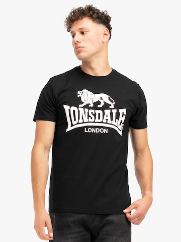 T-Shirt 'KELSO' LONSDALE en noir : devant