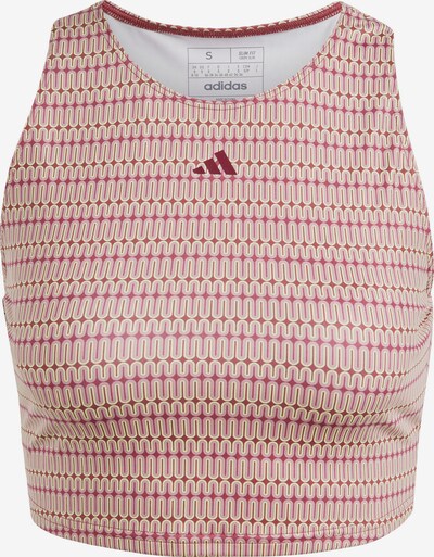 ADIDAS PERFORMANCE Sporttop in de kleur Sand / Oudroze / Rood, Productweergave