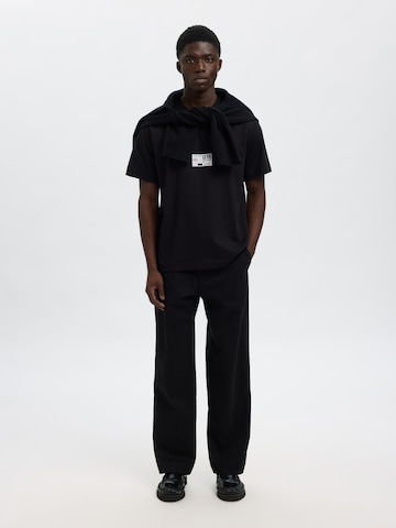 SELECTED - Camiseta en negro