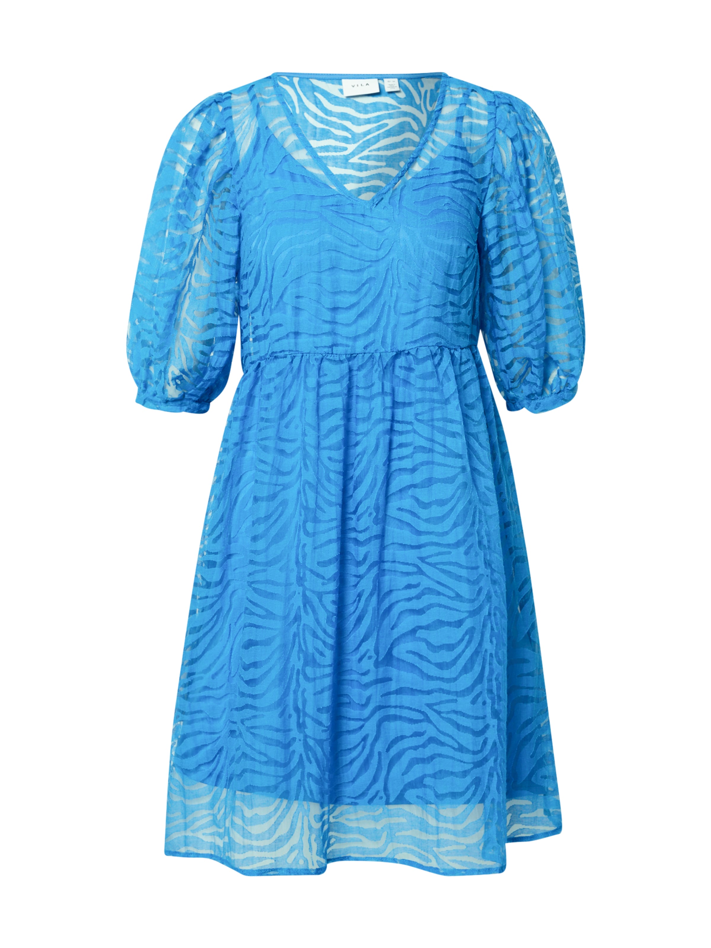 VILA Šaty - Modrá: predná strana