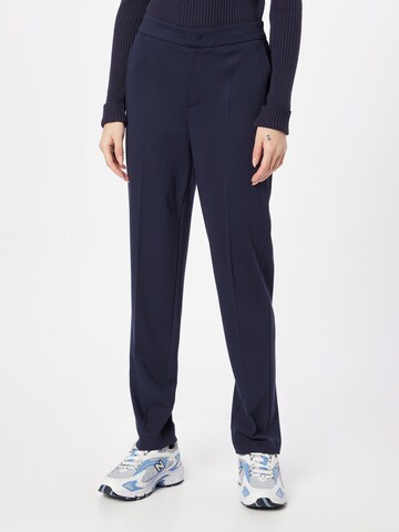 OUI Regular Pleated Pants in Blue: front