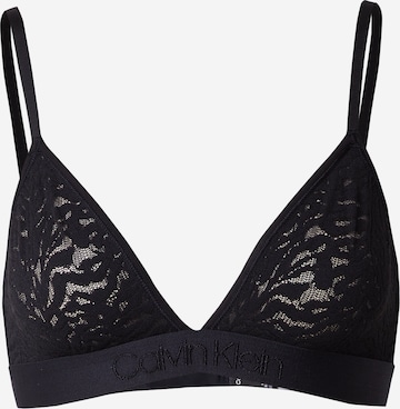 Calvin Klein Underwear Triangle Bra 'Intrinsic' in Black: front