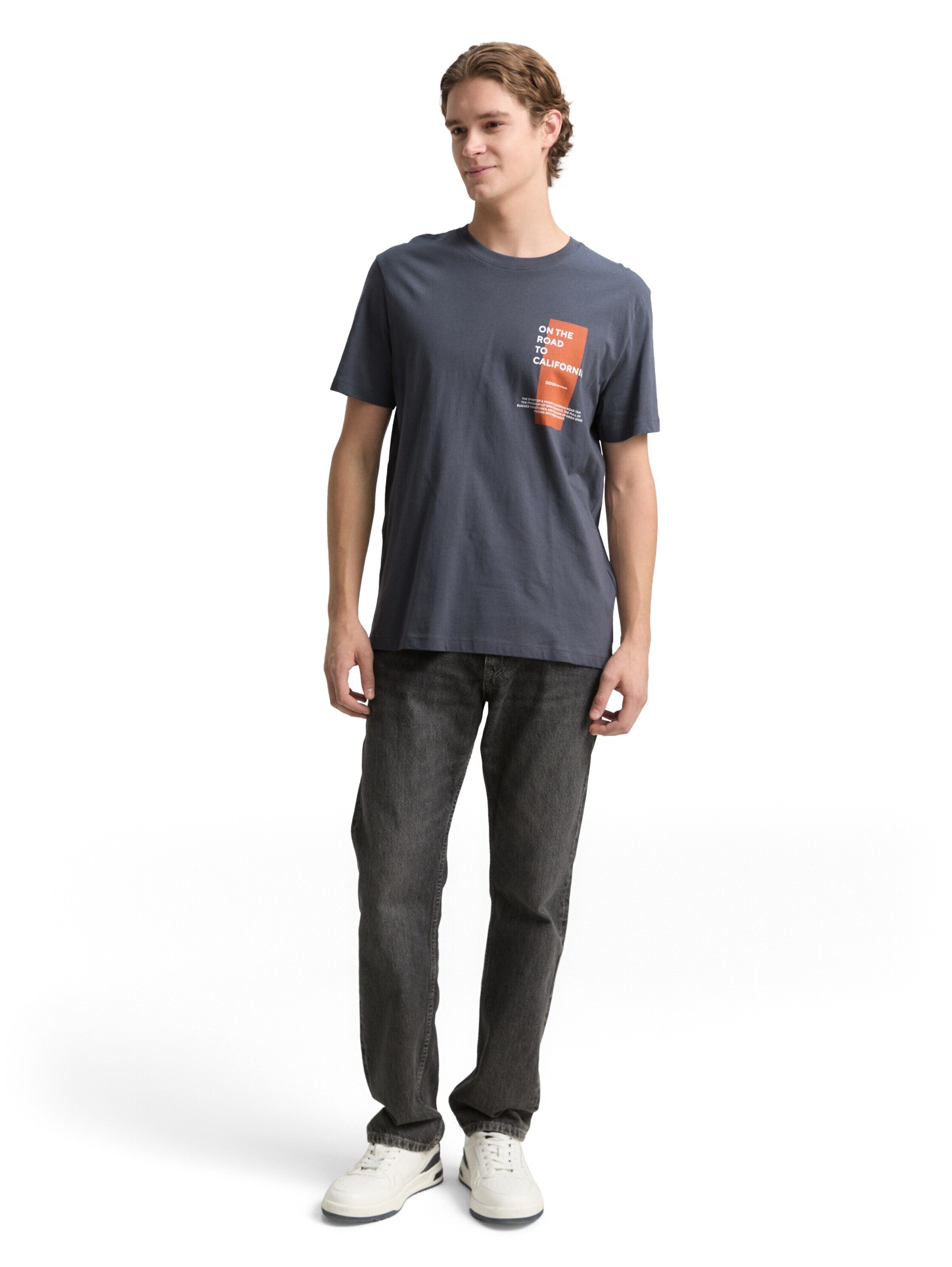 TOM TAILOR DENIM Shirt in Schwarz