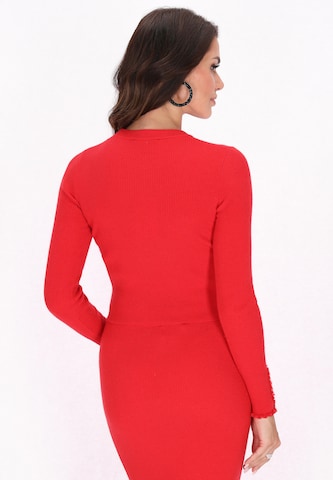 faina - Pullover em vermelho
