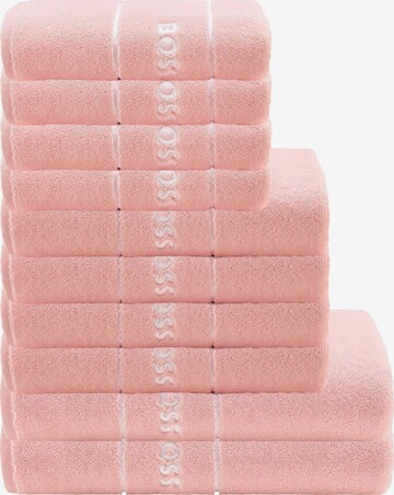 BOSS Handtuch Set in Pink: predná strana