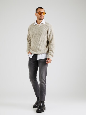JACK & JONES Sweater 'JORQUEENS' in Beige