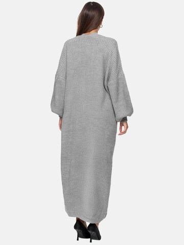 Elara Gebreide mantel in Grijs