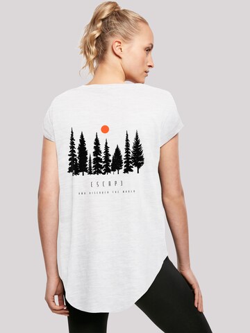 T-shirt 'Escape Discover the World Forest' F4NT4STIC en blanc