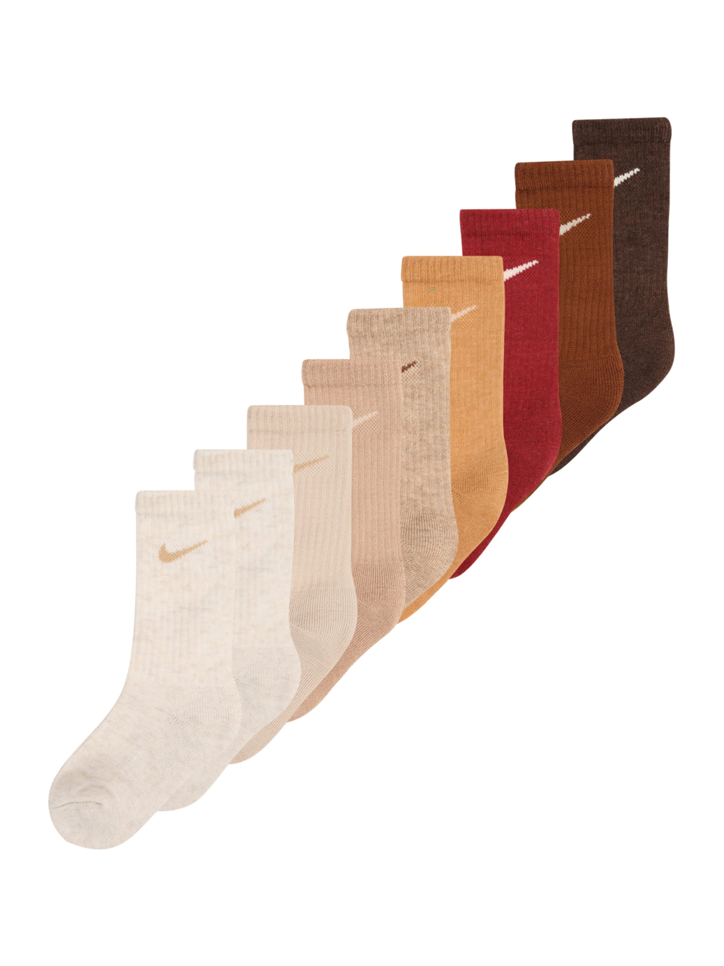 Nike Sportswear Къси чорапи в бежово: отпред