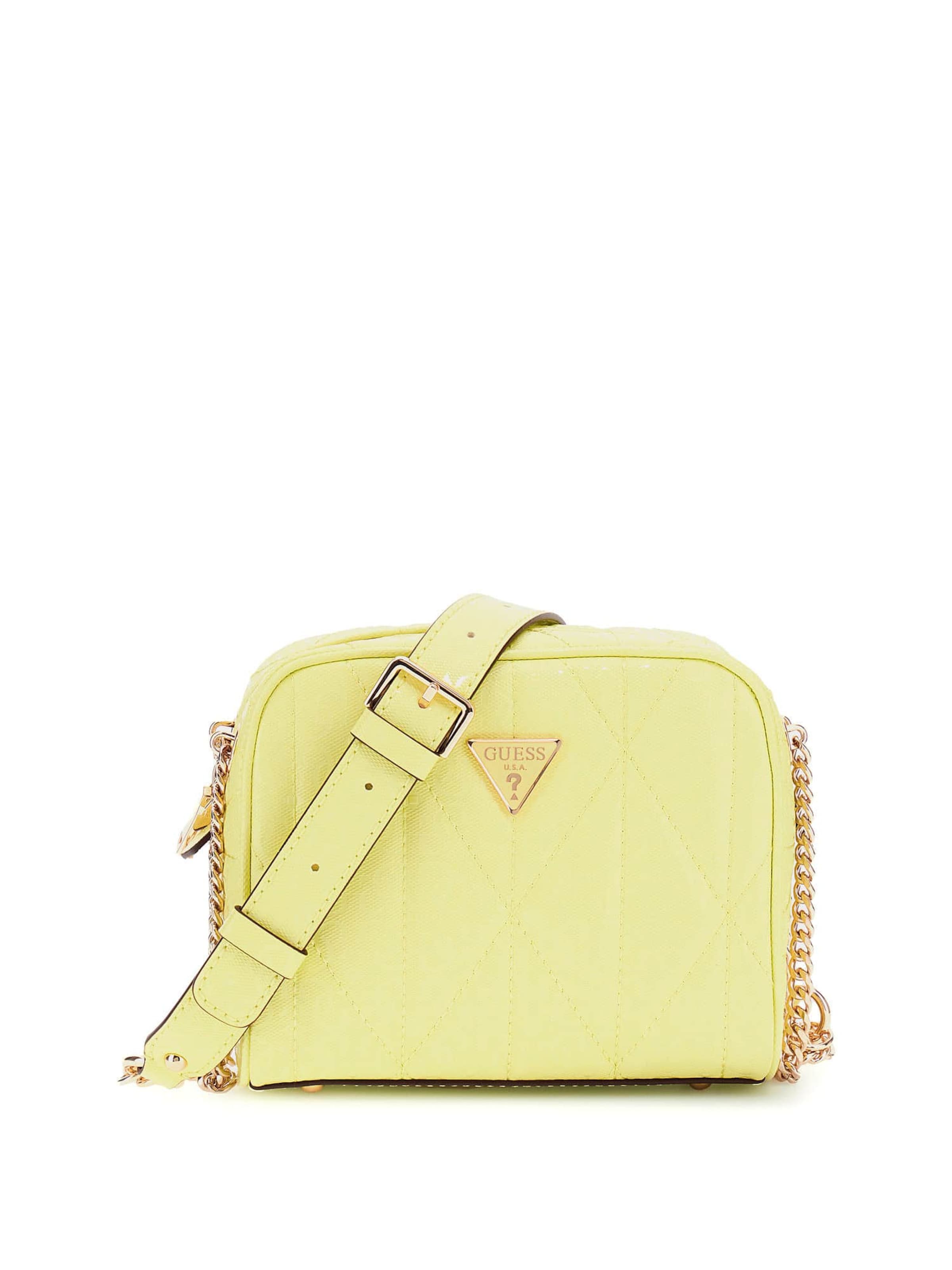 GUESS Crossbody Bag 'Aldina' in Yellow: front