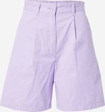 Regular Pantalon Monki en violet : devant