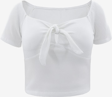 AIKI KEYLOOK - Camiseta en blanco: frente