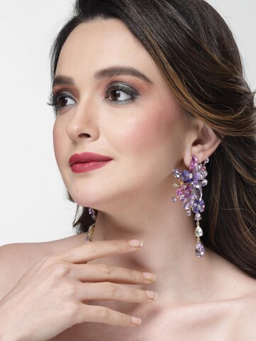 AVANT-GARDE PARIS Ohrringe 'Oksana' in Lila