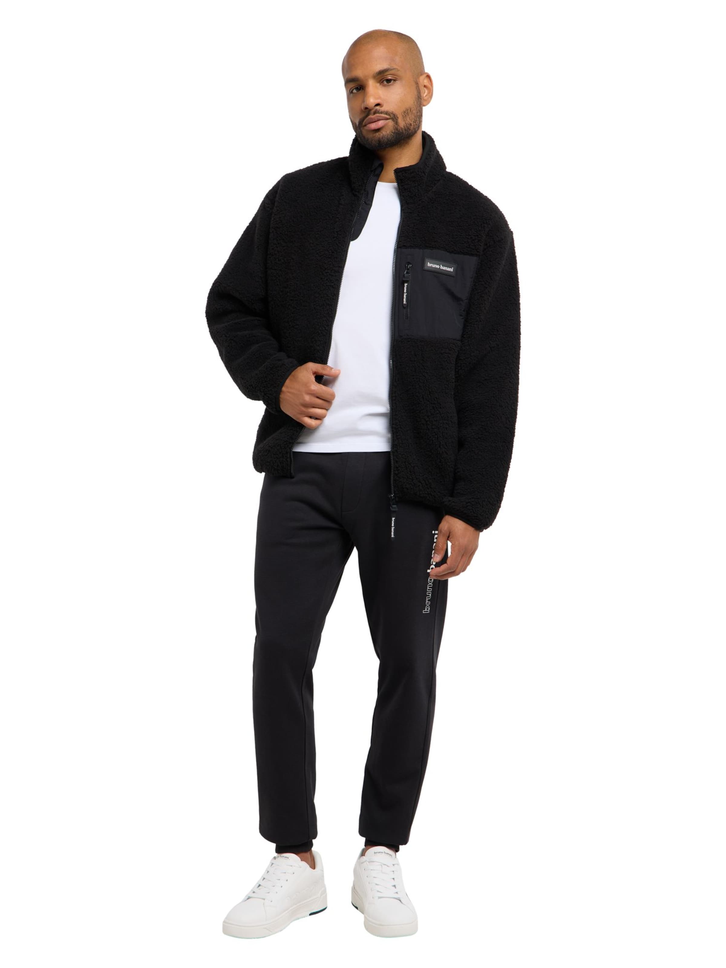 Veste en polaire 'Garret' Bruno Banani en noir
