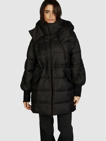 MARC AUREL Winter Jacket in Black: front