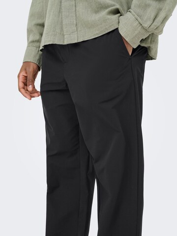 Loosefit Pantaloni 'ONSSINUS' di Only & Sons in nero