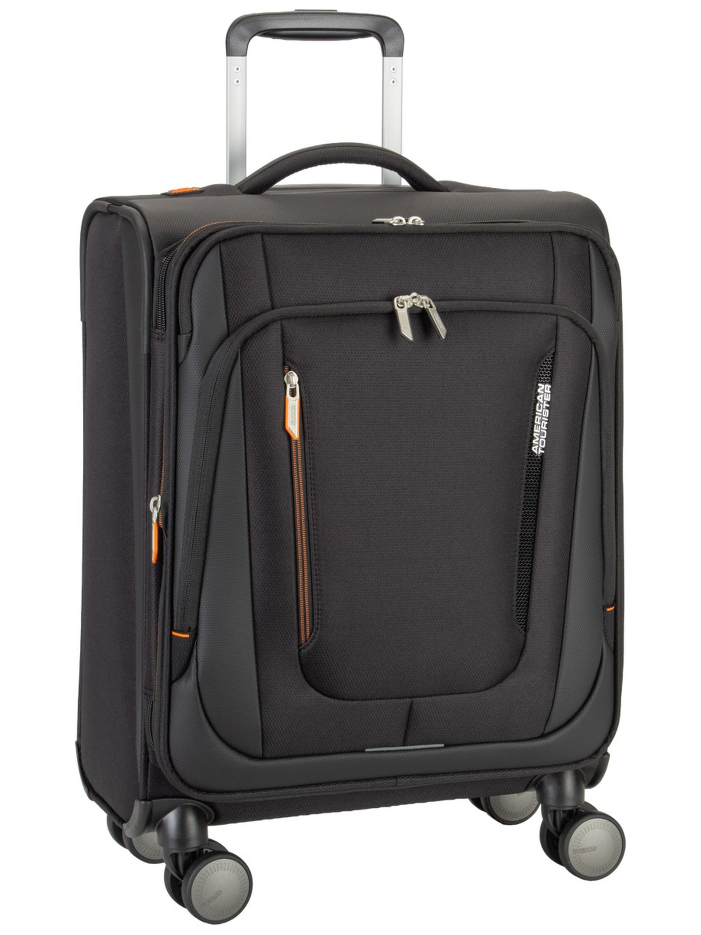 American Tourister Cart ' Wanderlite Spinner S Exp ' in Black: front