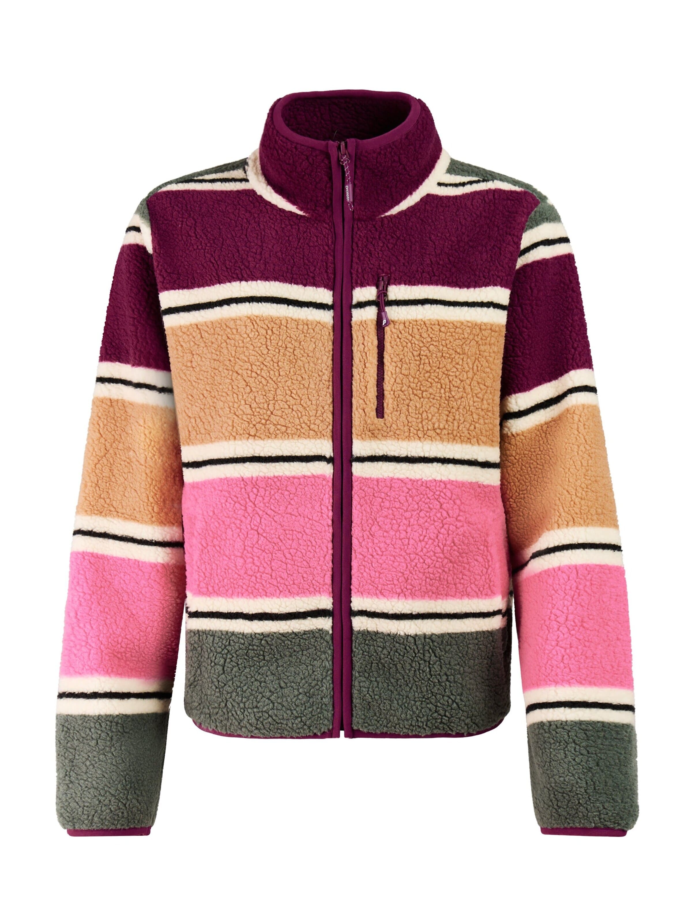 PROTEST Fleece jas 'PRTWiba' in Gemengde kleuren: voorkant