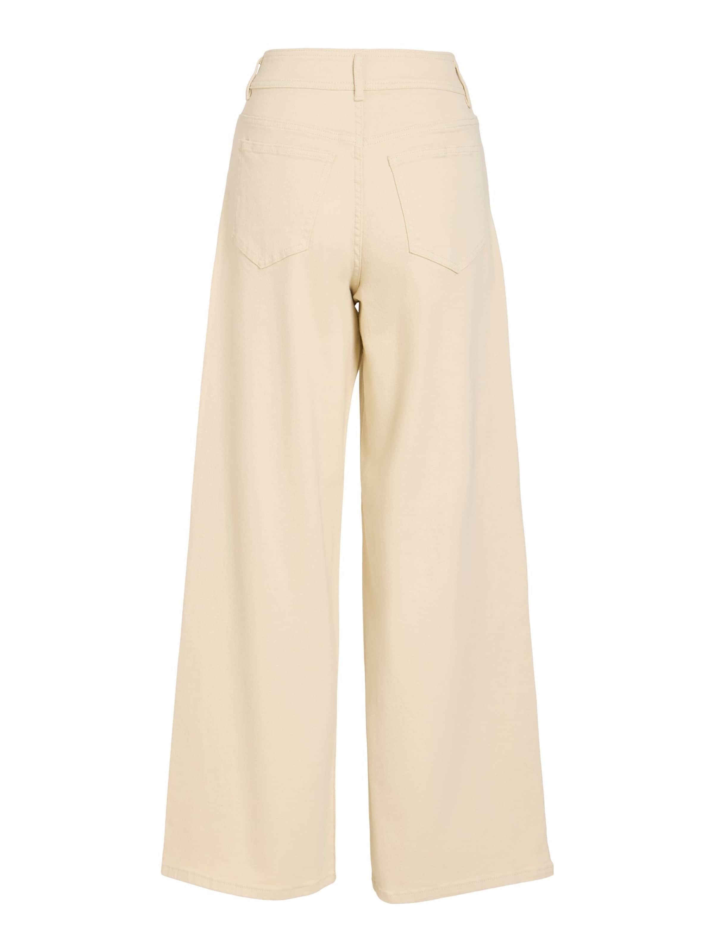 VILA - Pierna ancha Vaquero 'CHIA' en beige
