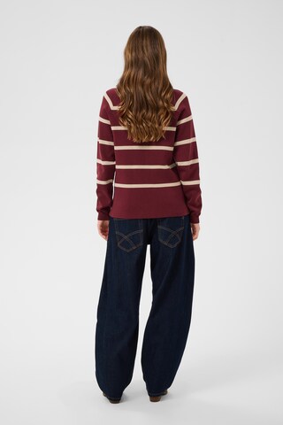 Cream - Jersey 'Dela' en rojo