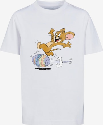 T-Shirt 'Tom and Jerry - Egg Run' ABSOLUTE CULT en blanc : devant