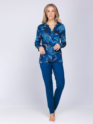 Pastunette Pyjama 'Premium - Blue Mirage'‌‌‌‌‌‌‌‌ in Blau