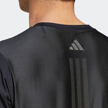 ADIDAS PERFORMANCE Performance shirt 'Hiit Workout 3-Stripes' in Black