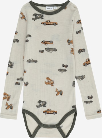 NAME IT - Pijama entero/body en beige: frente