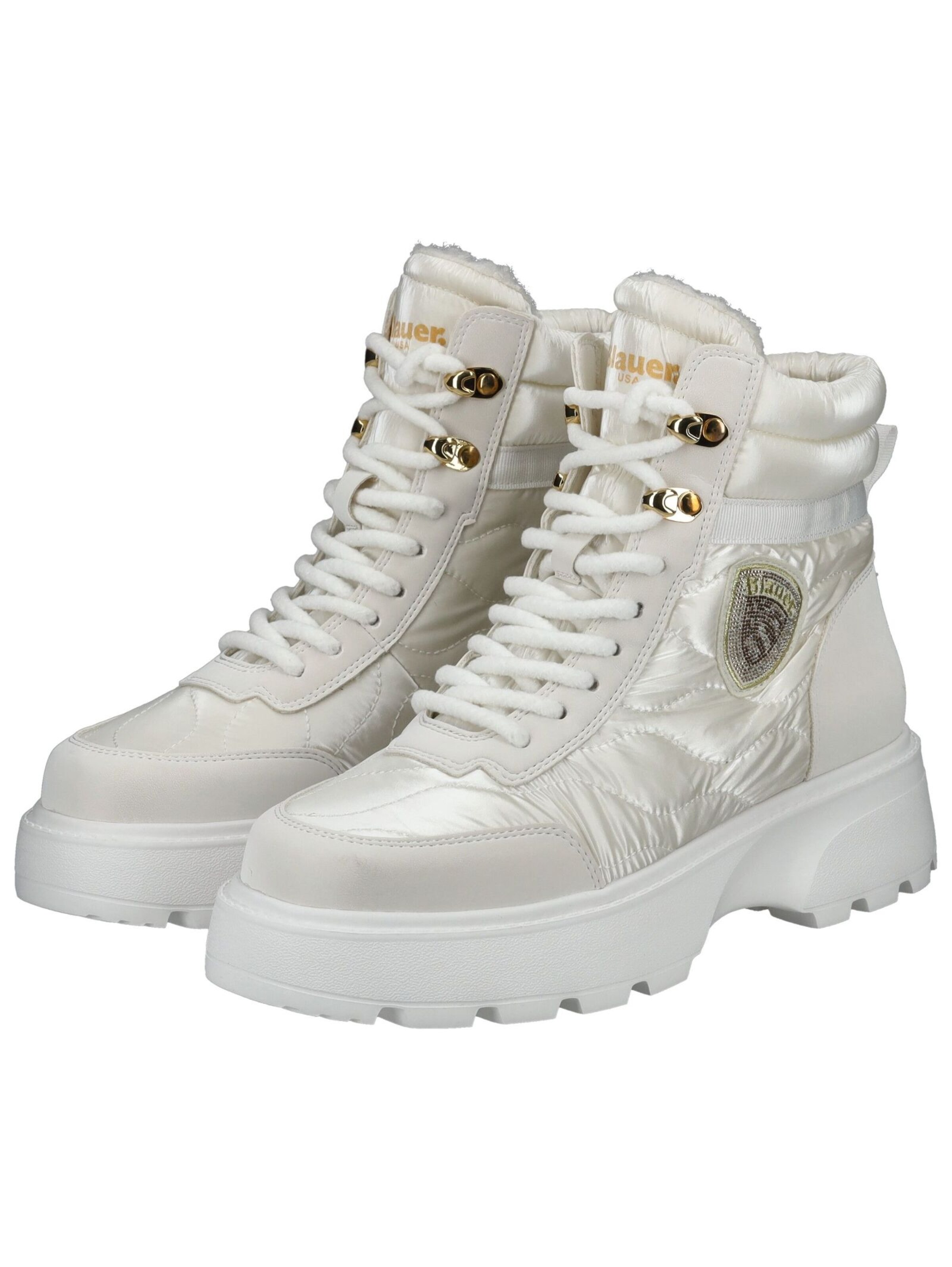 Blauer.USA Stiefelette in Weiß