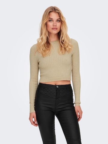 ONLY Sweater 'Luxe' in Beige: front