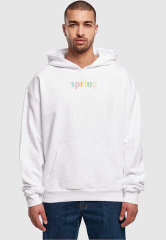 Sweat-shirt 'Spring - Spring' Merchcode en blanc : devant