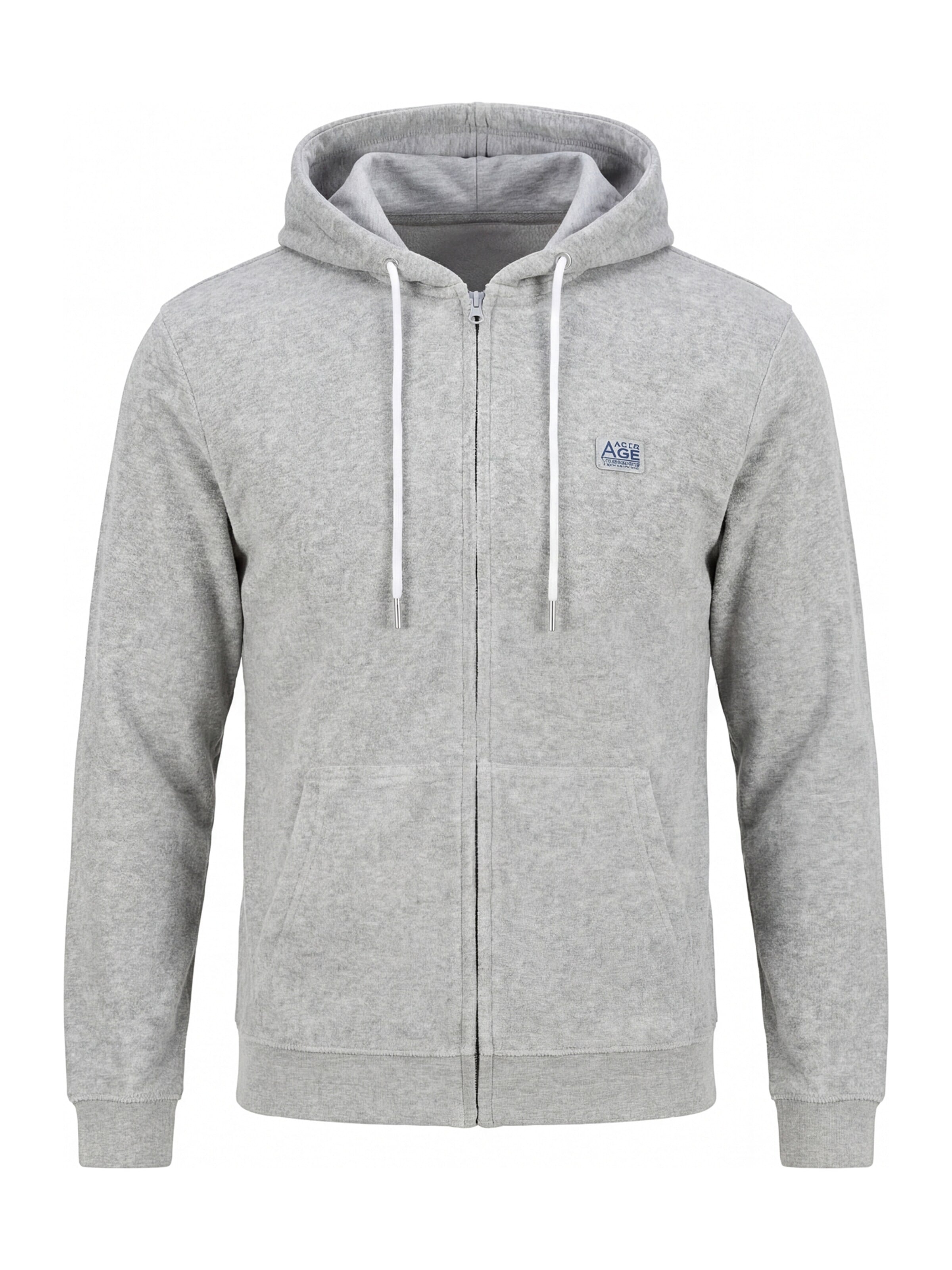 Carrera Jeans Sweatjacke 'Replica Collection'‌‌‌‌‌‌‌ in Grau: Vorderseite
