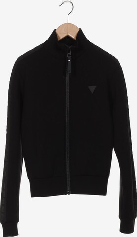 GUESS Sweatshirt & Zip-Up Hoodie in S in Black: front