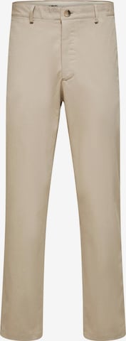 Coupe slim Pantalon chino 'James' SELECTED HOMME en beige : devant