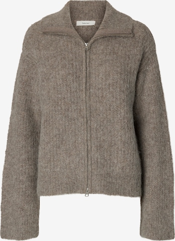 SELECTED - Cárdigan 'SLWGABRIELLA' en gris: frente