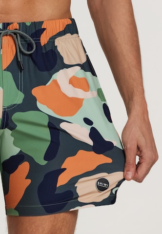 Shiwi Kratke kopalne hlače 'neo camo 4-way stretch' | zelena barva